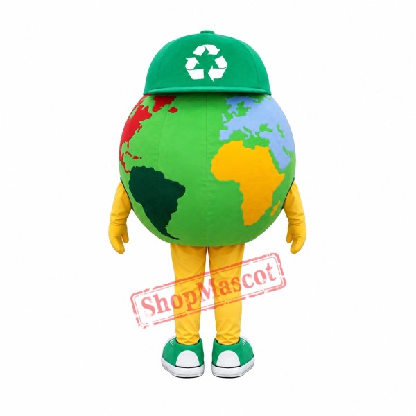 Green Earth Mascot Costume