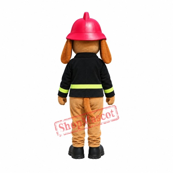 Realistic Firedog Mascot Costume