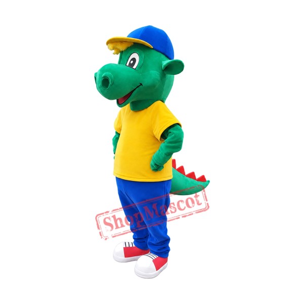Lovely Lightweight Green Dragon Mascot Costume