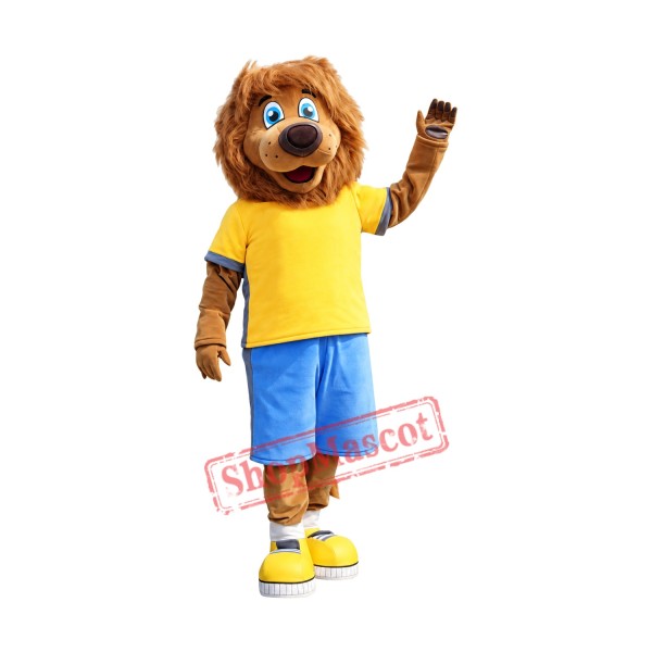 Sport Realistic Lion Mascot Costume