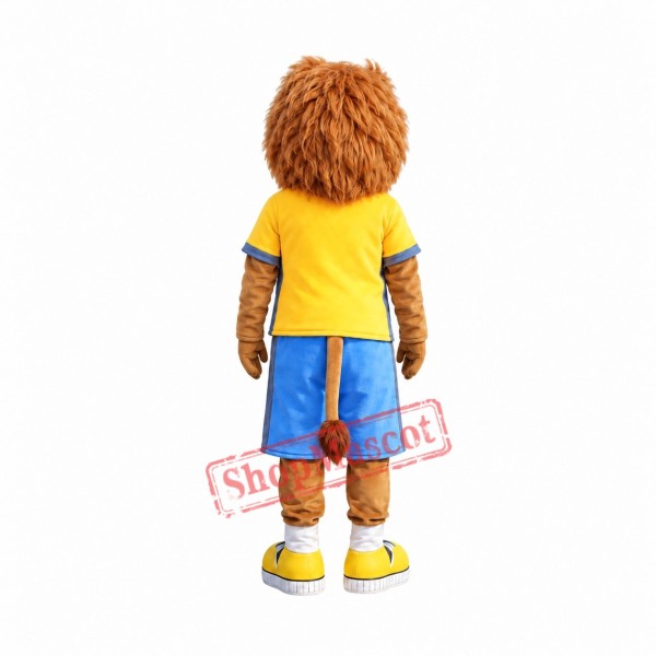 Sport Realistic Lion Mascot Costume Sport Realistic Lion Mascot Costume