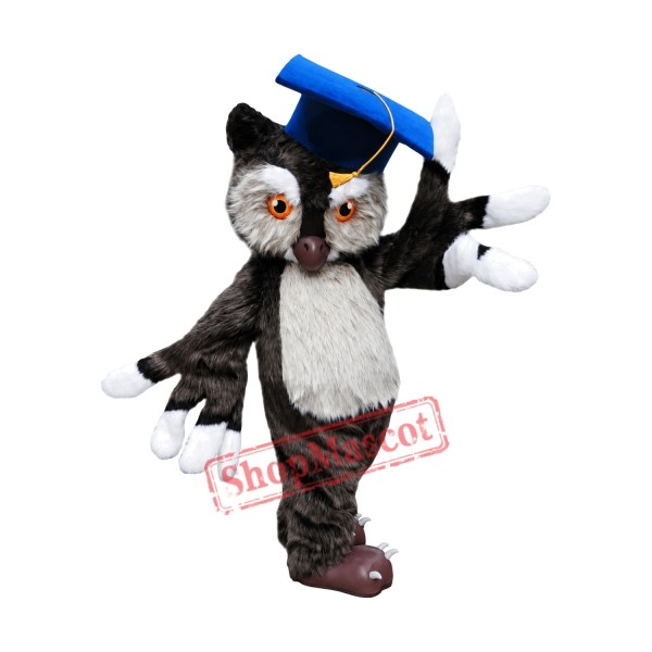 Learned Realistic Owl Mascot Costume