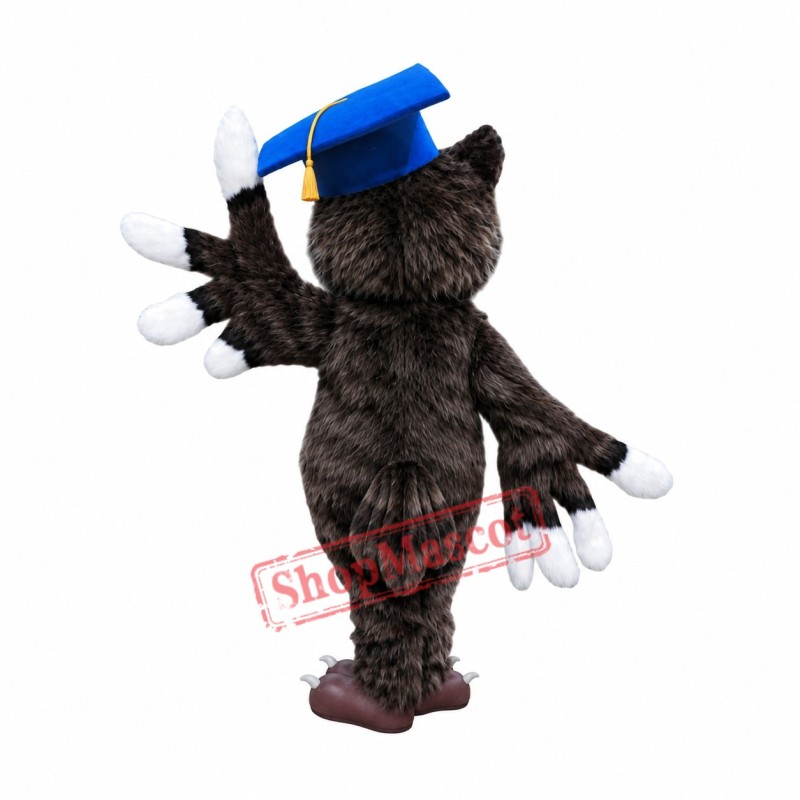 Learned Realistic Owl Mascot Costume Learned Realistic Owl Mascot Costume