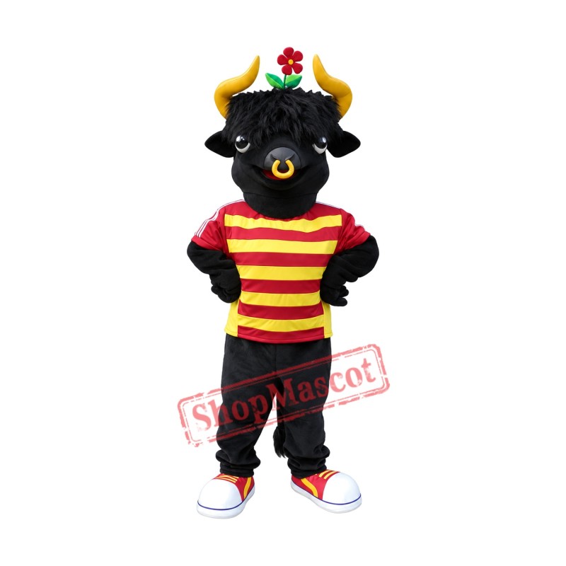 Black Bull Mascot Costume Black Bull Mascot Costume