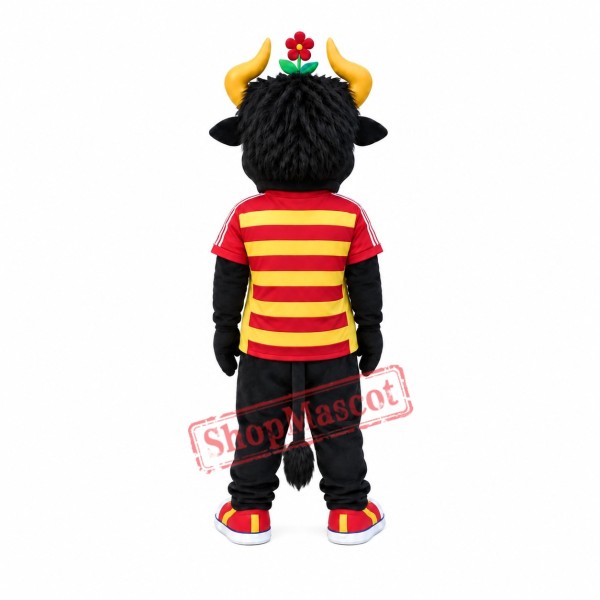 Black Bull Mascot Costume Black Bull Mascot Costume