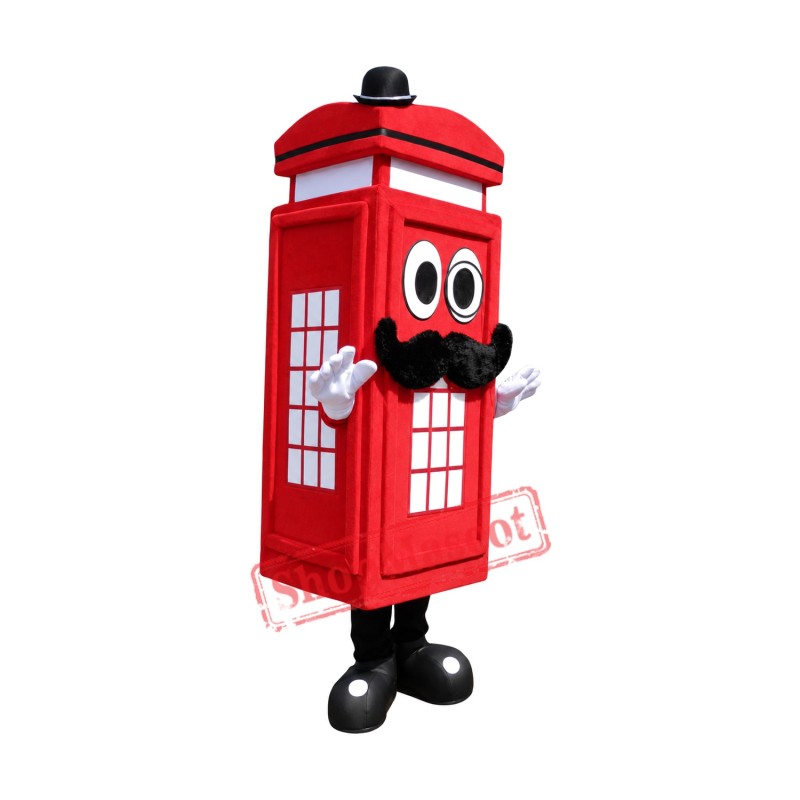 Telephone Booth Mascot Costume