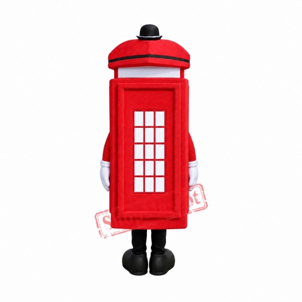 Telephone Booth Mascot Costume