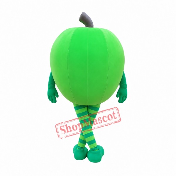 Green Lightweight Apple Mascot Costume Green Lightweight Apple Mascot Costume