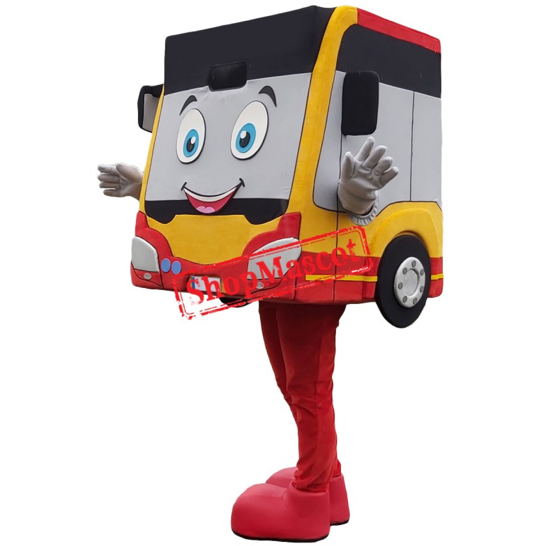 Happy Lightweight Bus Mascot Costume