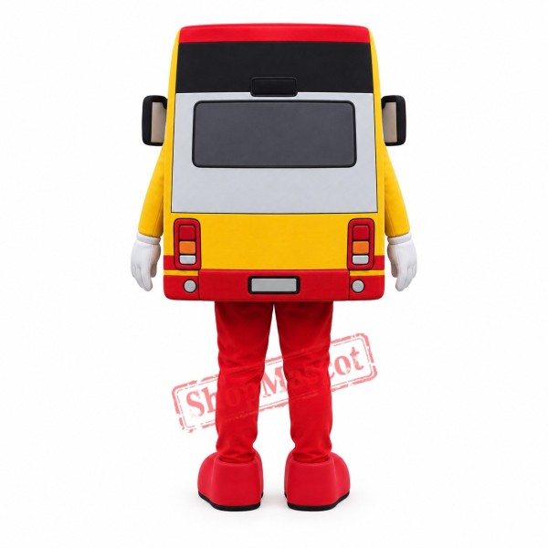 Happy Lightweight Bus Mascot Costume Happy Lightweight Bus Mascot Costume