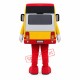 Happy Lightweight Bus Mascot Costume Happy Lightweight Bus Mascot Costume