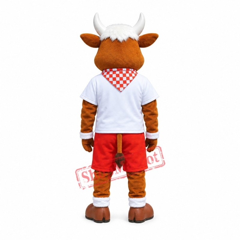 Friendly Sport Lightweight Bull Mascot Costume Friendly Sport Lightweight Bull Mascot Costume