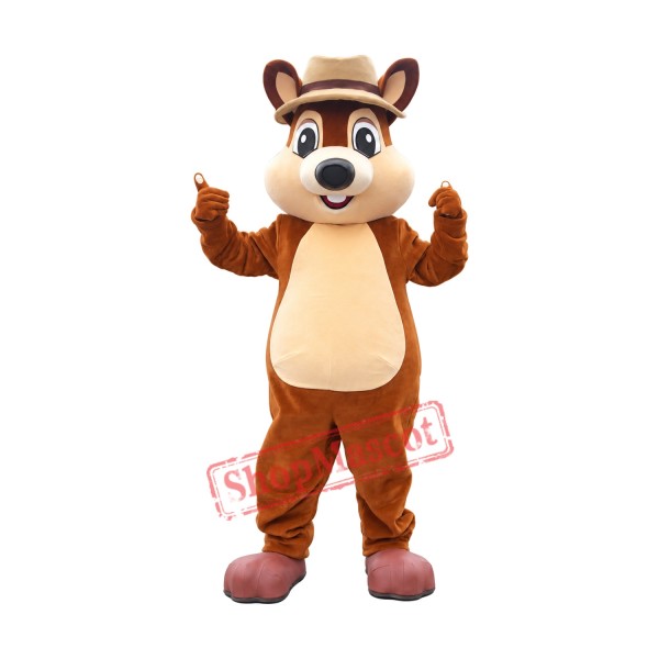 Friendly Lightweight Squirrel Mascot Costume