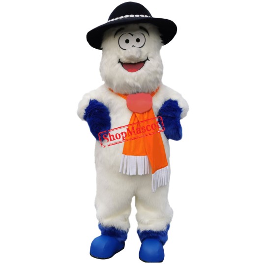Happy Lightweight Snowman Mascot Costume