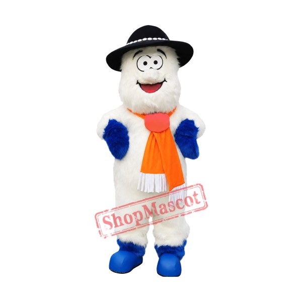 Happy Lightweight Snowman Mascot Costume
