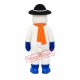 Happy Lightweight Snowman Mascot Costume