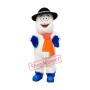 Happy Lightweight Snowman Mascot Costume
