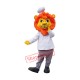 Happy Chef Lion Mascot Costume Happy Chef Lion Mascot Costume