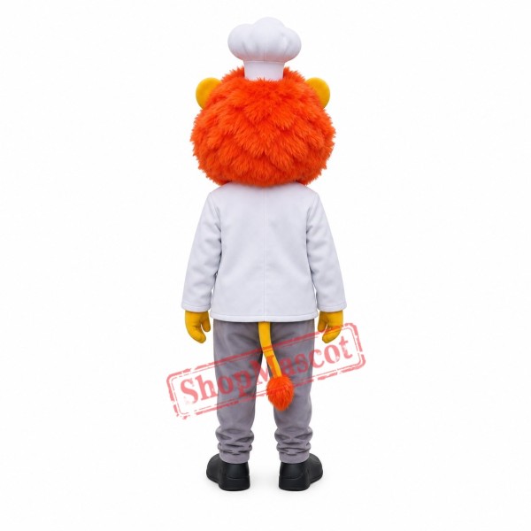 Happy Chef Lion Mascot Costume Happy Chef Lion Mascot Costume