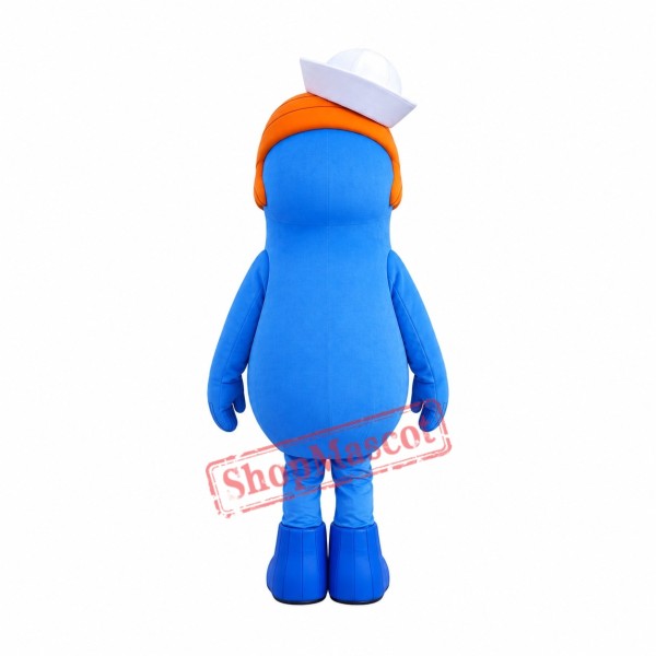 Blue Female Fish Mascot Costume