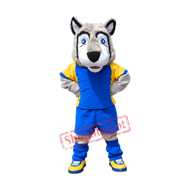 College Sport Lightweight Wolf Mascot Costume