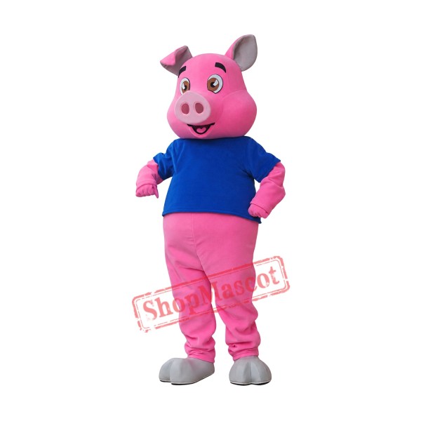 Happy Lightweight Pig Mascot Costume