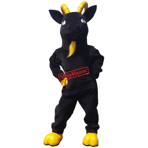 Black Lightweight Goat Mascot Costume