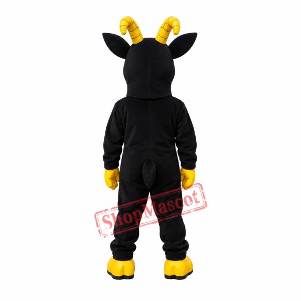Black Lightweight Goat Mascot Costume Black Lightweight Goat Mascot Costume
