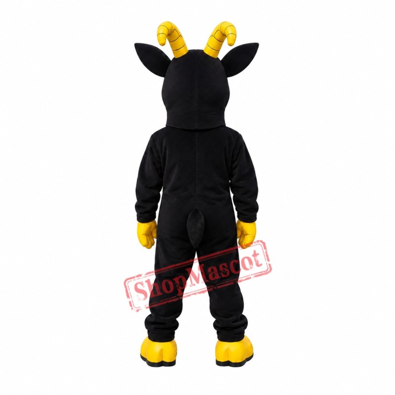Black Lightweight Goat Mascot Costume Black Lightweight Goat Mascot Costume
