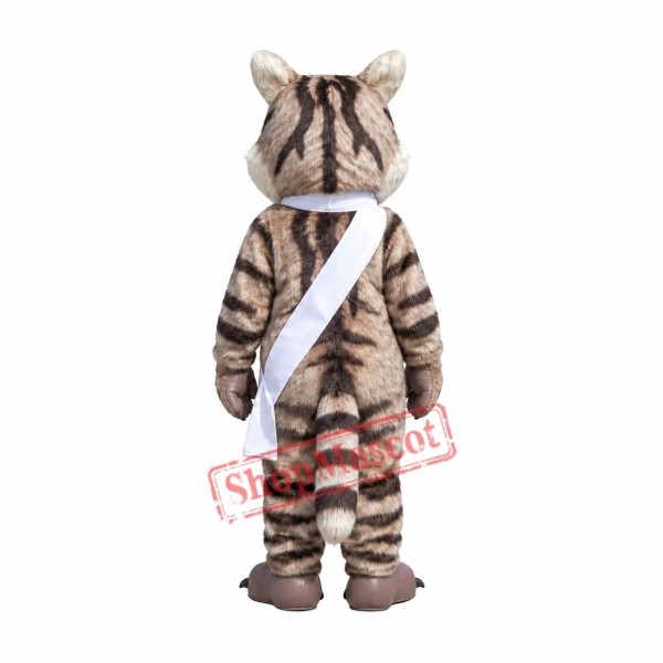 Happy Realistic Cat Mascot Costume Happy Realistic Cat Mascot Costume