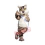 Happy Realistic Cat Mascot Costume