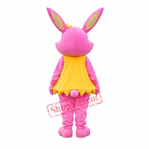 Cute Lightweight Pink Rabbit Mascot Costume Cute Lightweight Pink Rabbit Mascot Costume