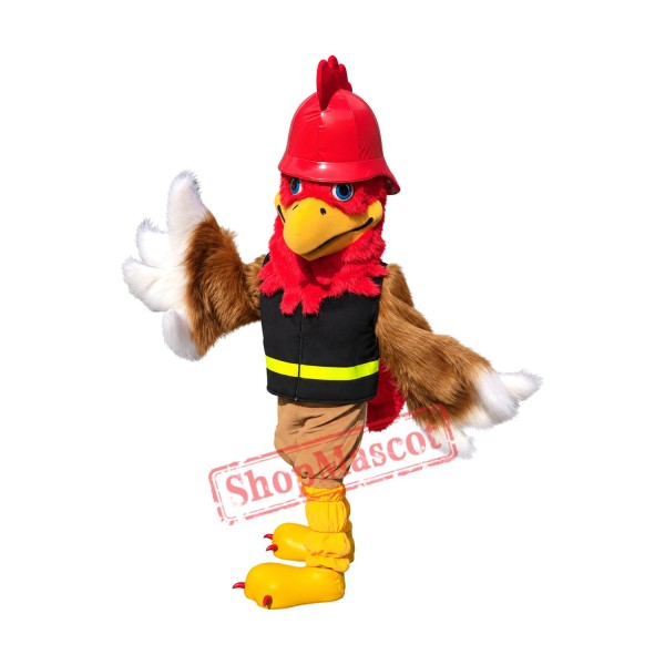 Superb Realistic Rooster Mascot Costume