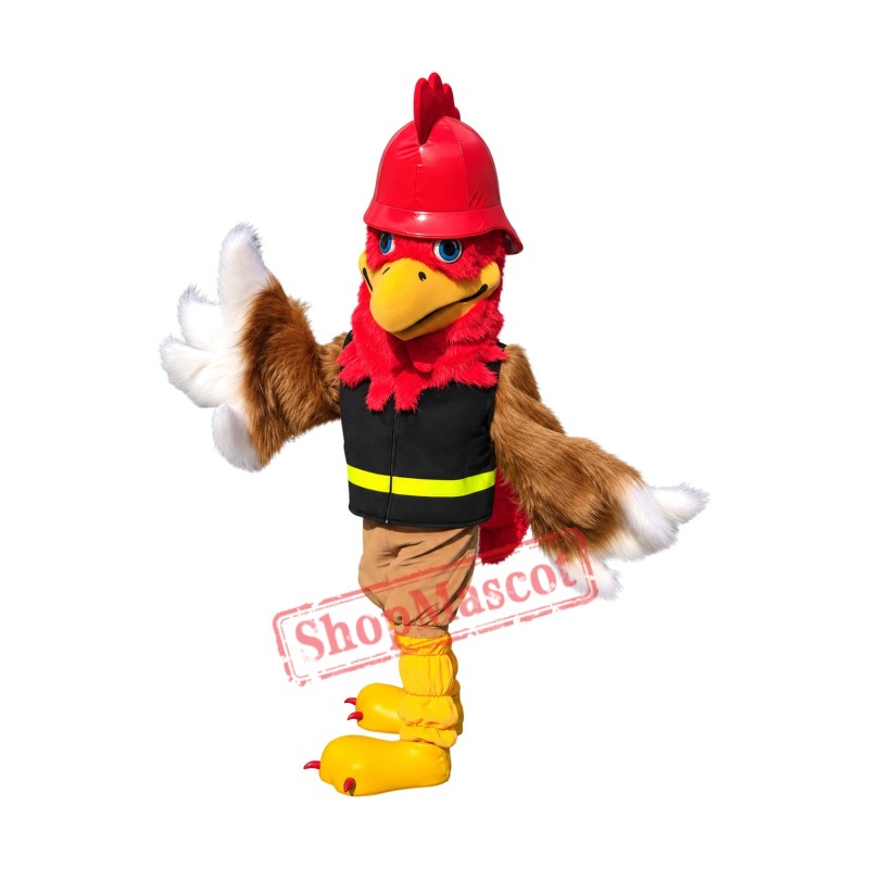 Superb Realistic Rooster Mascot Costume Superb Realistic Rooster Mascot Costume