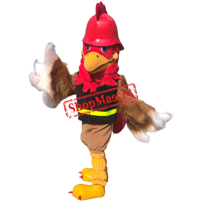 Superb Realistic Rooster Mascot Costume