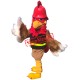 Superb Realistic Rooster Mascot Costume