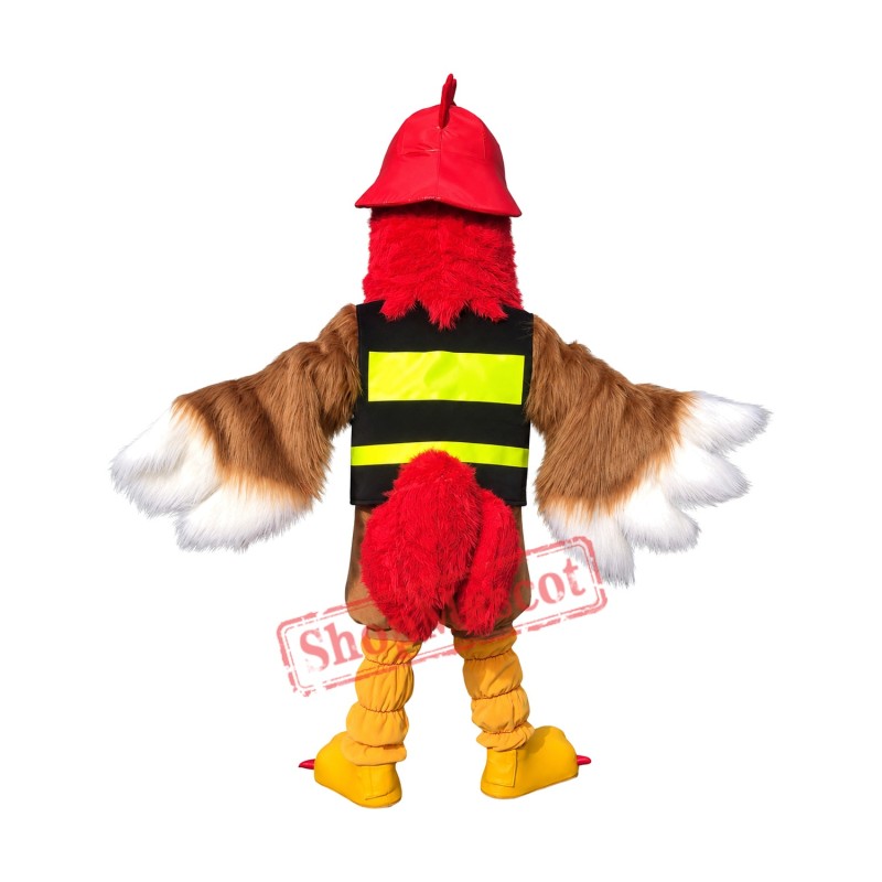 Superb Realistic Rooster Mascot Costume Superb Realistic Rooster Mascot Costume