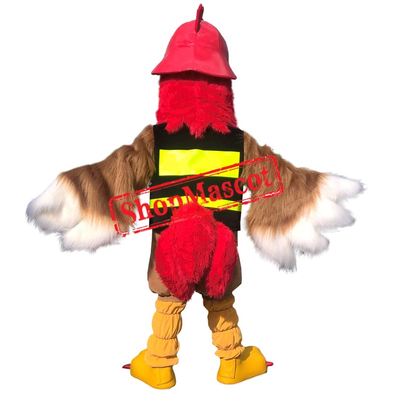 Superb Realistic Rooster Mascot Costume