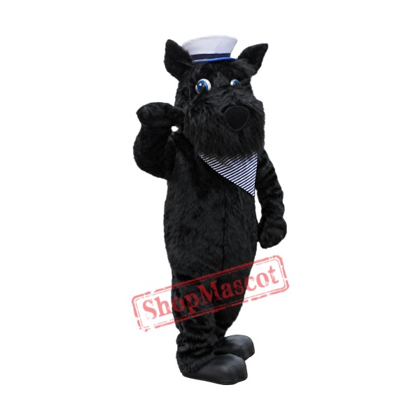 Black Realistic Terrier Dog Mascot Costume