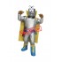 Superb Silver Repairman Robot Mascot Costume