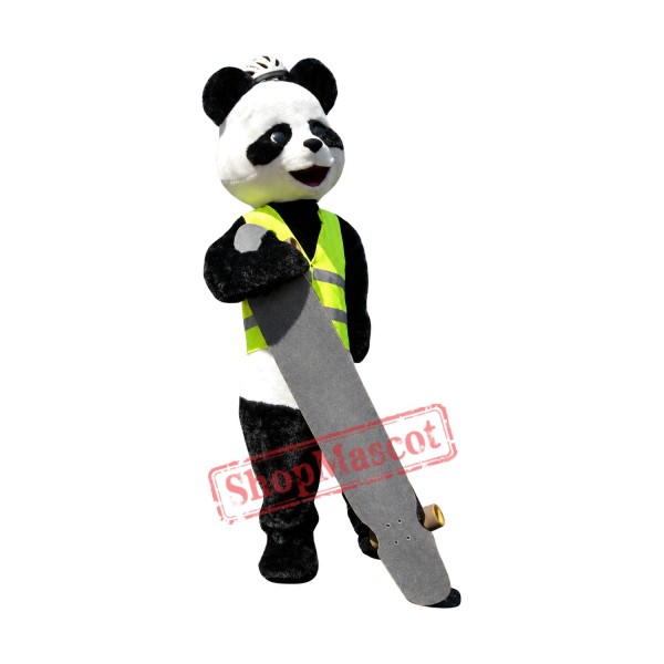 Sport Realistic Panda Mascot Costume