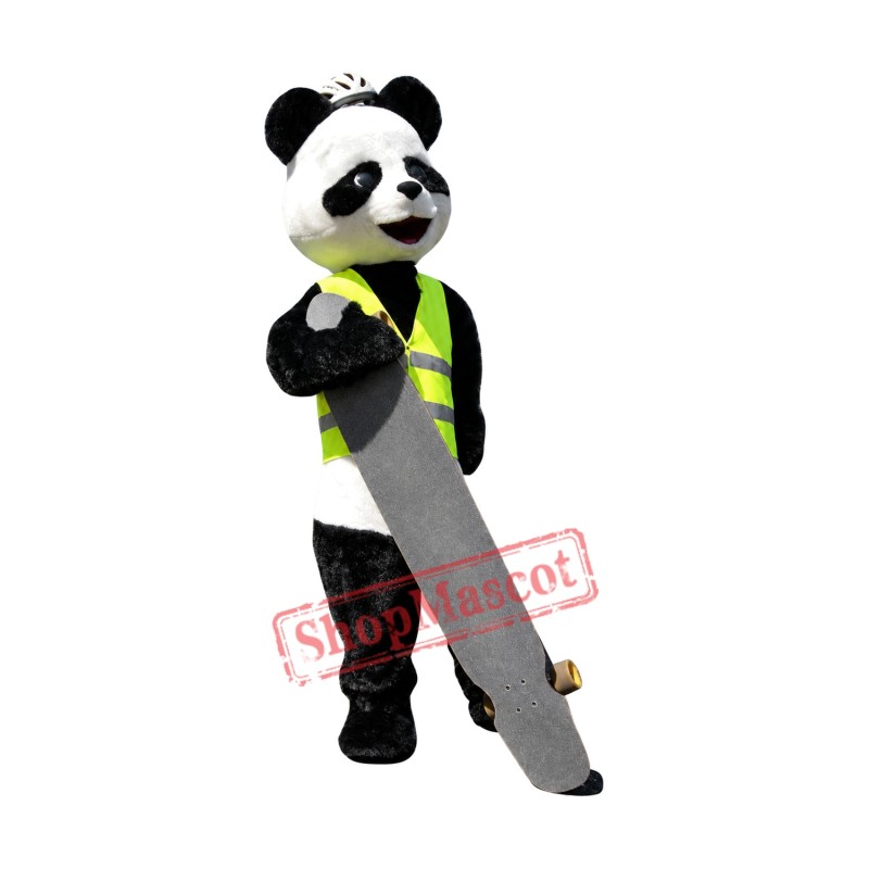 Sport Realistic Panda Mascot Costume Sport Realistic Panda Mascot Costume