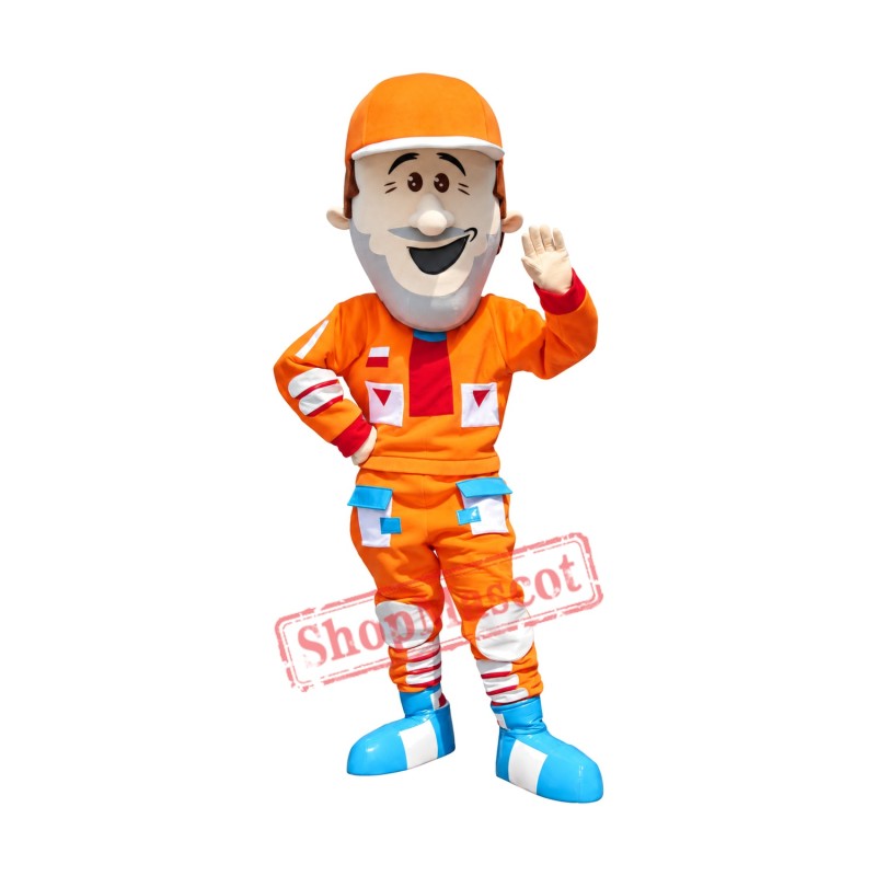 Happy Racer Mascot Costume Happy Racer Mascot Costume