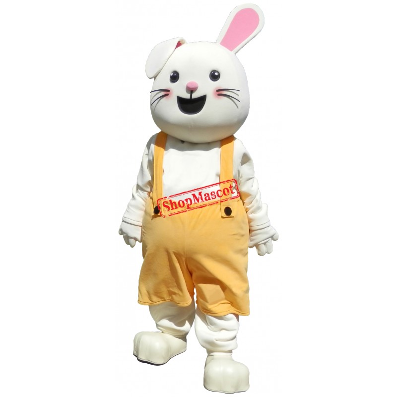 Lovely Lightweight White Easter Rabbit Mascot Costume