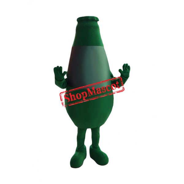 Green Wine Bottle Mascot Costume