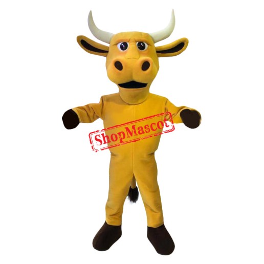 Yellow Bull Mascot Costume