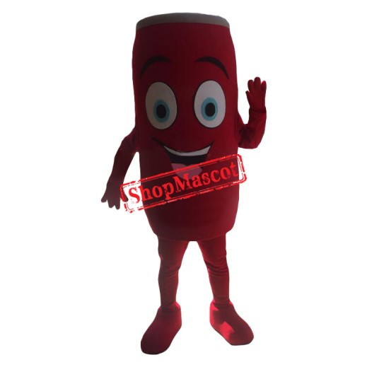 Happy Lightweight Red Cans Mascot Costume