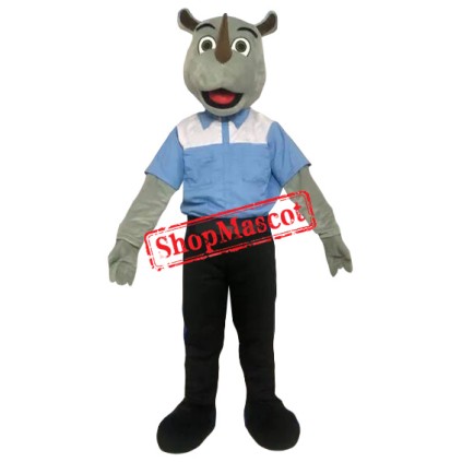 Friendly Lightweight Rhino Mascot Costume