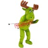 Friendly Lightweight Green Moose Mascot Costume