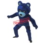 Fierce Realistic Blue Bear Mascot Costume